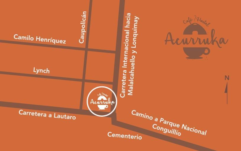 Cafe & Hostal Acurruka Curacautín المظهر الخارجي الصورة
